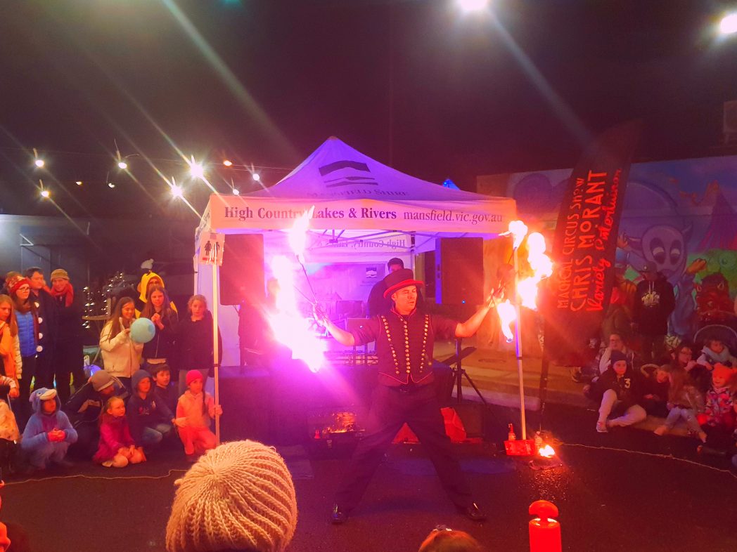 Fire display Mansfield Lantern Festival 2019